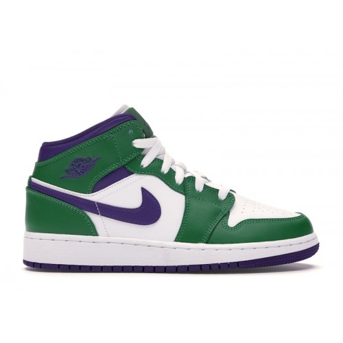 Air Jordan 1 Mid GS Hulk - подростковая сетка размеров