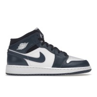 Подростковые кроссовки Jordan 1 Mid Armory Navy (GS)
