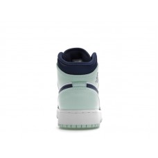 Подростковые Jordan 1 Mid Mystic Navy Mint Foam (GS)