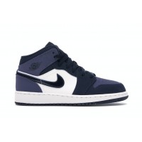 Подростковые кроссовки Jordan 1 Mid Sanded Purple (GS)