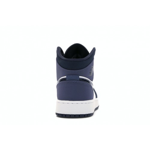 Кроссы Jordan 1 Mid Sanded Purple (GS) - подростковая сетка размеров