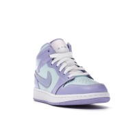 Подростковые Jordan 1 Mid Purple Aqua (GS)