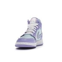 Подростковые Jordan 1 Mid Purple Aqua (GS)