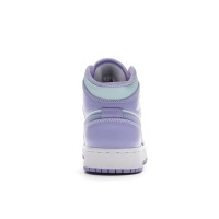 Подростковые Jordan 1 Mid Purple Aqua (GS)
