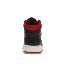 Подростковые Jordan 1 Mid Reverse Bred (2021) (GS)