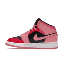 Подростковые Jordan 1 Mid Coral Chalk (GS)