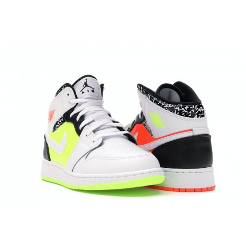 Air Jordan 1 Mid GS Notebook - подростковая сетка размеров