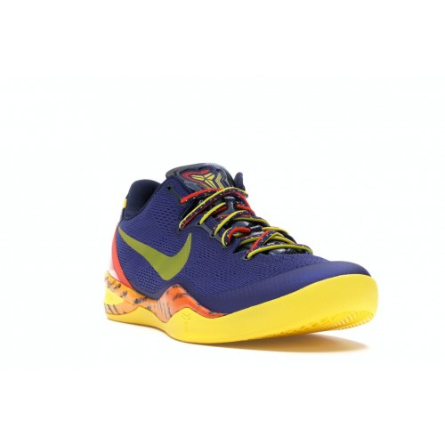 Кроссы Nike Kobe 8 Barcelona Tiger - мужская сетка размеров