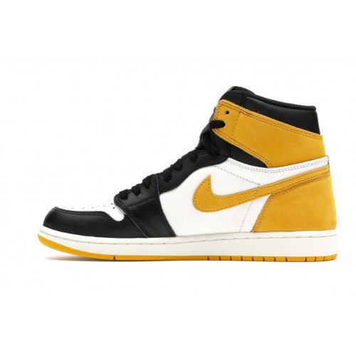 Кроссы Jordan 1 Retro High Yellow Ochre - мужская сетка размеров
