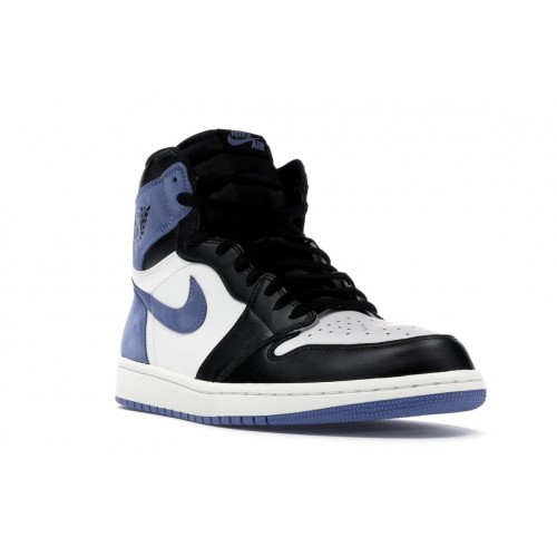 Кроссы Jordan 1 Retro High Blue Moon - мужская сетка размеров
