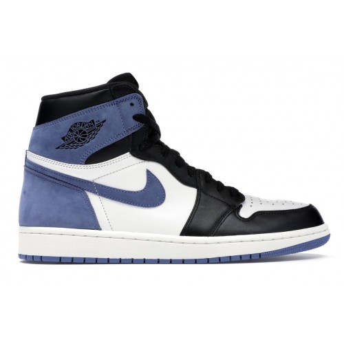 Кроссы Jordan 1 Retro High Blue Moon - мужская сетка размеров