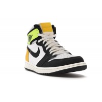 Jordan 1 Retro High White Black Volt University Gold