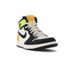 Jordan 1 Retro High White Black Volt University Gold