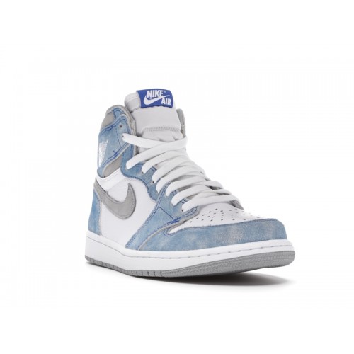 Кроссы Jordan 1 Retro High OG Hyper Royal - мужская сетка размеров