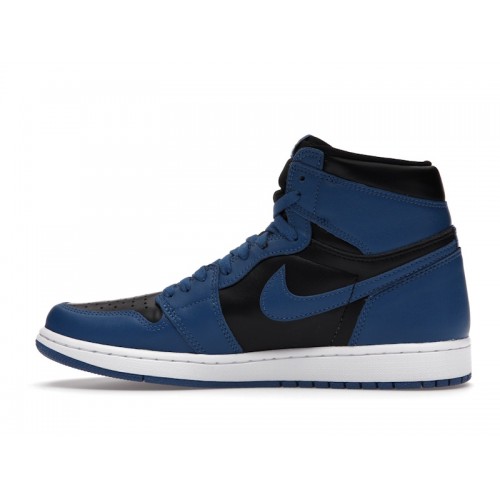 Кроссы Jordan 1 Retro High OG Dark Marina Blue - мужская сетка размеров