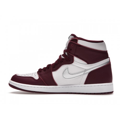 Кроссы Jordan 1 Retro High OG Bordeaux - мужская сетка размеров
