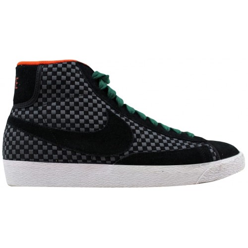 Мужские кроссовки Nike Blazer Mid Woven Black/Black-Gorge Green-Team Orange