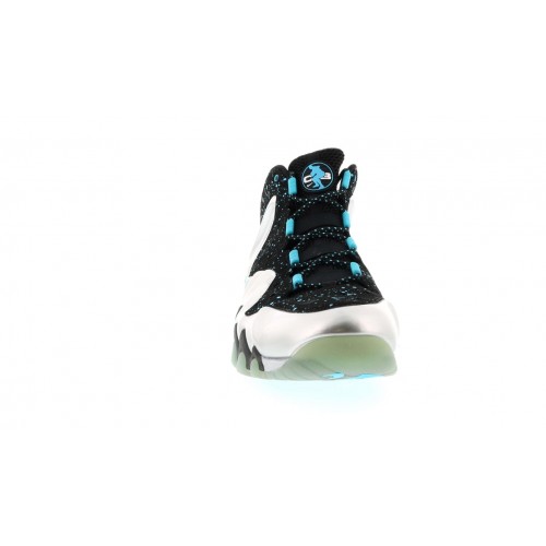 Кроссы Nike Barkley Posite Max Metallic Silver Gamma Blue - мужская сетка размеров