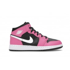 Подростковые кроссовки Jordan 1 Mid Pinksicle (GS)