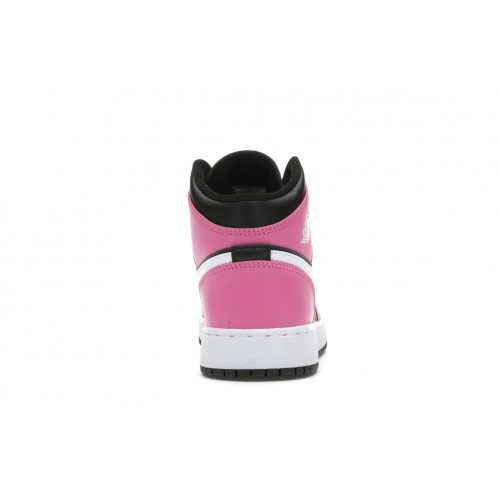 Кроссы Jordan 1 Mid Pinksicle (GS) - подростковая сетка размеров