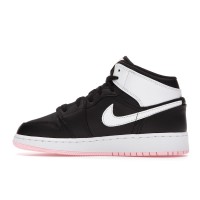 Подростковые Jordan 1 Mid Arctic Pink Black (GS)