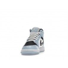 Подростковые Jordan 1 Mid Ice Blue (2022) (GS)