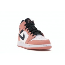 Подростковые Jordan 1 Mid Pink Quartz (GS)