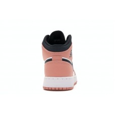 Подростковые Jordan 1 Mid Pink Quartz (GS)