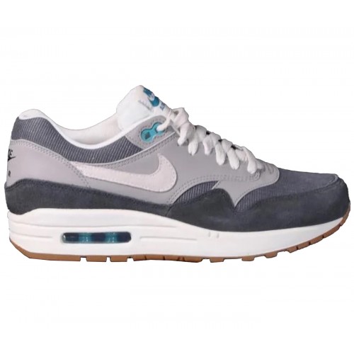 Кроссы Nike Air Max 1 VNTG Grey Dark Grey Gum (W) - женская сетка размеров