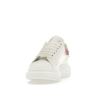 Женские кроссовки Alexander McQueen Oversized White White Pink Glitter (W)
