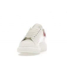 Женские кроссовки Alexander McQueen Oversized White White Pink Glitter (W)