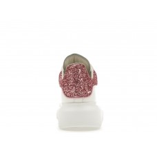 Женские кроссовки Alexander McQueen Oversized White White Pink Glitter (W)