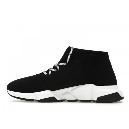 Кроссы Balenciaga Speed Lace Up Black - мужская сетка размеров