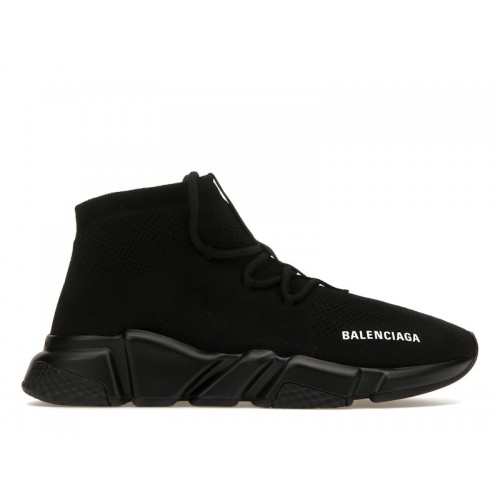 Кроссы Balenciaga Speed Trainer Lace Up Black - мужская сетка размеров
