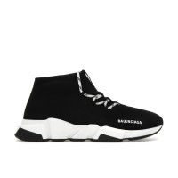 Женские Balenciaga Speed Lace Up Black White (W)
