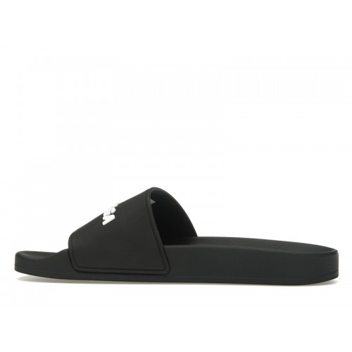 Balenciaga Pool Slide Black White (W) - женская сетка размеров