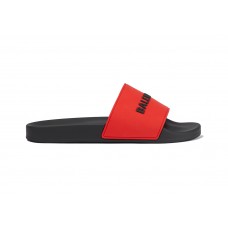 Кроссовки Balenciaga Pool Slide Blood Red Black