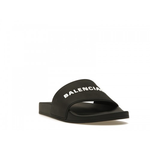 Balenciaga Pool Slide Black White - мужская сетка размеров
