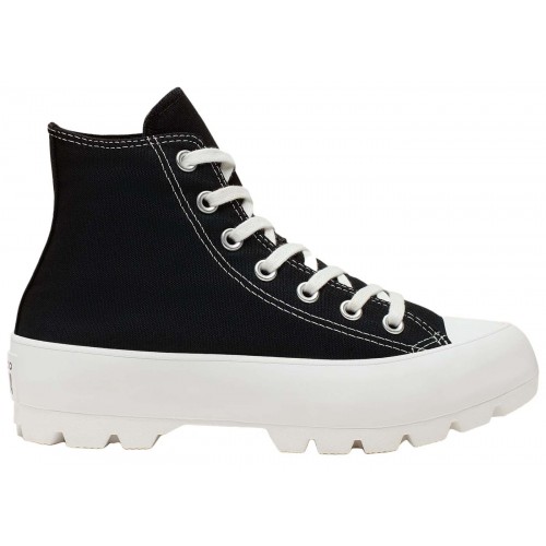 Кеды Converse Chuck Taylor All Star Lugged Hi Black White - мужская сетка размеров