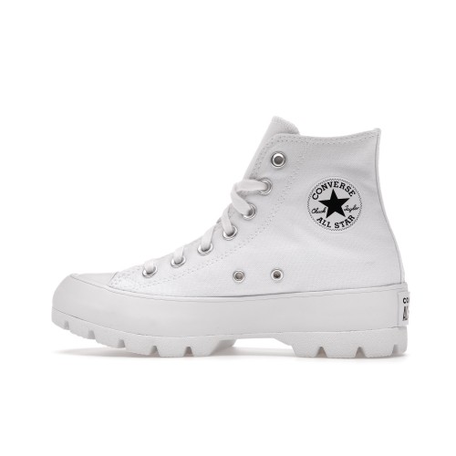 Кеды Converse Chuck Taylor All Star Lugged Hi White - мужская сетка размеров