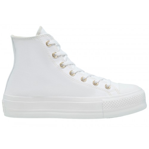 Кеды Converse Chuck Taylor All-Star Lift Platform Elevated White Gold - мужская сетка размеров