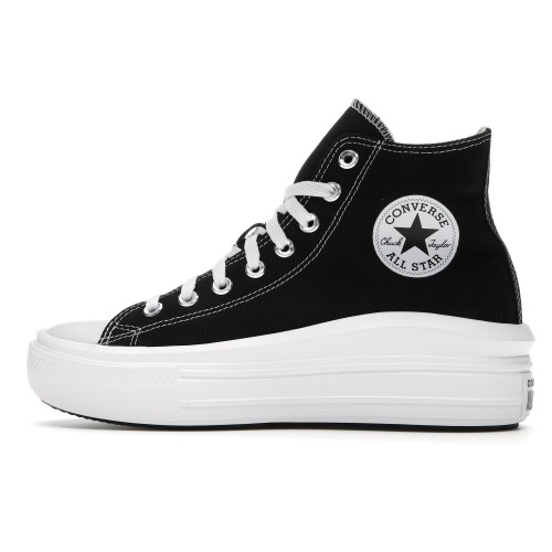 Кеды Converse Chuck Taylor All-Star Move Hi Black (W) - женская сетка размеров