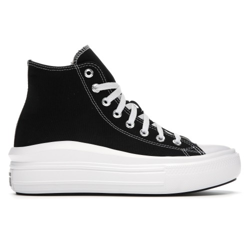 Кеды Converse Chuck Taylor All-Star Move Hi Black (W) - женская сетка размеров