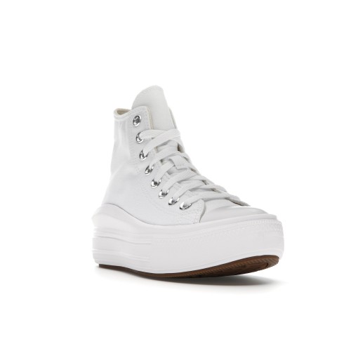 Кеды Converse Chuck Taylor All-Star Move Hi White (W) - женская сетка размеров