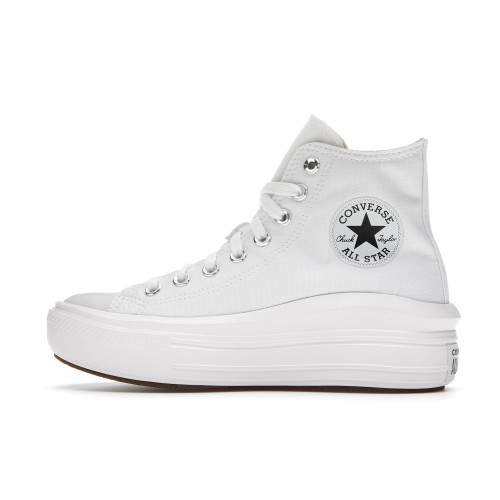 Кеды Converse Chuck Taylor All-Star Move Hi White (W) - женская сетка размеров