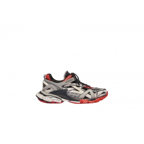 Кроссы Balenciaga Track.2 Black Grey Red - мужская сетка размеров