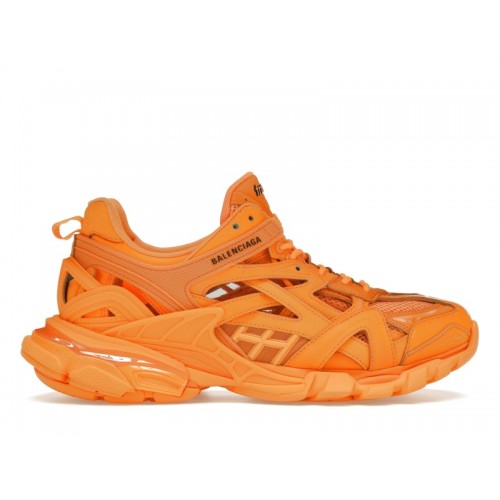 Кроссы Balenciaga Track.2 Orange - мужская сетка размеров