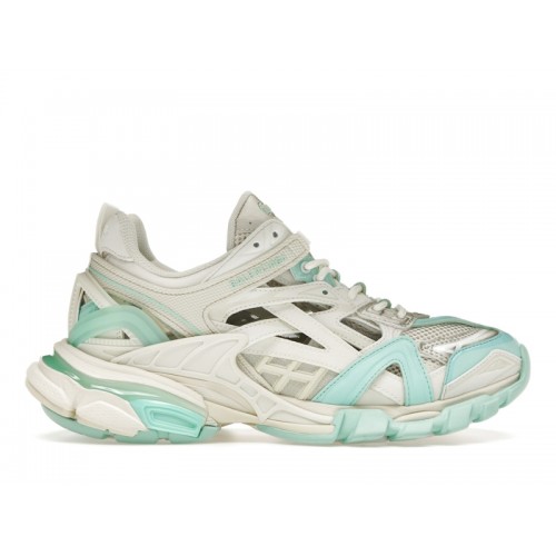 Кроссы Balenciaga Track.2 Green Cream (W) - женская сетка размеров