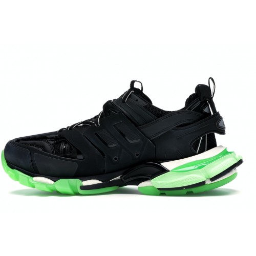 Кроссы Balenciaga Track Black Glow-In-The-Dark - мужская сетка размеров