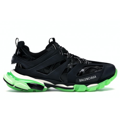 Кроссы Balenciaga Track Black Glow-In-The-Dark - мужская сетка размеров